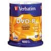 DVD-R Discs, 4.7GB, 16x, Spindle, Matte Silver, 100/Pack