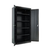 Assembled 72 quot; High Storage Cabinet w Adjustable Shelves 36w x 18d Black