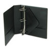 WLJ38344NHB - Basic Vinyl D-Ring Binder With Label Holder, 2" Capacity, Black