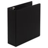 WLJ38354B - Basic Vinyl D-Ring Binder, 4" Capacity, Black