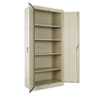 Assembled 78 quot; High Storage Cabinet w Adjustable Shelves 36w x 18d Putty