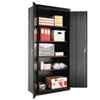 Assembled 78 quot; High Storage Cabinet w Adjustable Shelves 36w x 18d Black