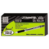 Jimnie Roller Ball Stick Gel Pen Black Ink Medium 24 Box