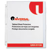 Heavy Weight Sheet Protector with Index Tabs, Nonglare, Clear, 8-Tab, 8/Pk