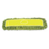 Dust mop made from recycled materials.