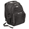 Zip Thru Air Traveler Backpack Fits 16 quot; Widescreen Laptop Polyester Black