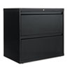 Two Drawer Lateral File Cabinet 30w x 19 1 4d x 28 3 8h Black