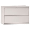 Two Drawer Lateral File Cabinet 42w x 19 1 4d x 28 3 8h Light Gray