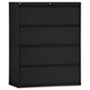 Four Drawer Lateral File Cabinet 42w x 19 1 4d x 53 1 4h Black