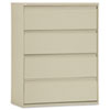 Four Drawer Lateral File Cabinet 42w x 19 1 4d x 53 1 4h Putty