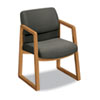 HON2403CAB12 - 2400 Series Guest Arm Chair, Harvest Finish, Gray Fabric