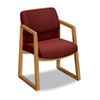 HON2403CAB62 - 2400 Series Guest Arm Chair, Harvest Finish, Burgundy Fabric