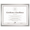 Value U Channel Document Frame w Certificates 8 1 2 x 11 Silver