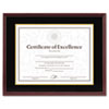 Hardwood Document Certificate Frame w Mat 11 x 14 8 1 2 x 11 Mahogany