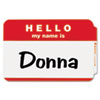 C-Line® Pressure Sensitive Hello Name Badges