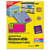 Avery® Removable Self-Adhesive Color-Coding Labels