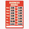 COSCO Business Hours Sign Kit