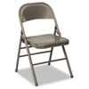60-810 Series All Steel Folding Chairs, Dark Gray, 4/Carton