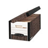 SYSTEMATIC Medium Duty Storage Boxes Letter Legal Woodgrain 12 CT