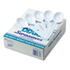 DXESH207 - Plastic Cutlery, Heavyweight Soup Spoons, White, 100/Box