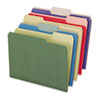 Earthwise Recycled File Folders 1 3 Top Tab Letter Assorted Colors 50 Box