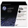 HP 55X CE255X D 2 pack High Yield Black Original LaserJet Toner Cartridges