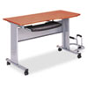 Eastwinds Mobile Work Table 57w x 23 1 2d x 29h Medium Cherry
