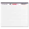 WIDE Landscape Format Writing Pad College Ruled 11 x 9 1 2 White 40 Sheets