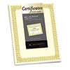 Premium Certificates Ivory Fleur Gold Foil Border 66 lb 8.5 x 11 15 Pack