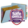Smead&reg; Colored Pressboard End Tab Classification Folders with SafeSHIELD&reg; Coated Fasteners
