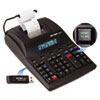 1280 7 Two Color Printing Calculator w USB Black Red Print 4.6 Lines Sec