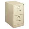 H410 Series Two-Drawer Locking Vertical File, 15w x 22d x 26-1/8h, Putty