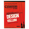 Design Vellum Paper 16lb White 8 1 2 x 11 50 Sheets Pad