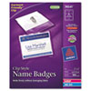 Avery&reg; Name Badge Holders with Laser/Inkjet Inserts