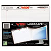 WIDE Landscape Format Writing Pad College Ruled 11 x 9 1 2 White 75 Sheets