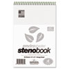 Enviroshades Steno Notebook, Gregg, 6 x 9, Gray, 80 Sheets, 4/Pa