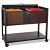 Locking Top Mobile Tub File, 1-Shelf, 33-1/4w x 17d x 27h, Black