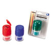 Officemate Twin Pencil/Crayon Sharpener w/Cap