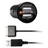 PowerBolt Duo Car Charger 2.1 1.0 Amp Ports Detachable 30 Pin Cable