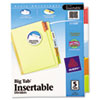 Avery&reg; Double Sided Reinforced WorkSaver&reg; Big Tab&trade; Insertable Paper Dividers