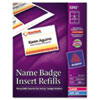 Additional White Laser/Inkjet Inserts, 3 x 4, White, 300/Box