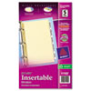 Avery&reg; Double Sided Reinforced WorkSaver&reg; Special Size Big Tab&trade; Insertable Paper Dividers