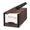SYSTEMATIC Med Duty Storage Boxes Letter 12 1 8 x 24 x 10 Woodgrain 12 CT