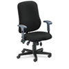 Comfort Series Contoured Support Chair Acrylic Poly Blend Fabric Black