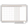 Monthly Planner 48x36 Silver Frame