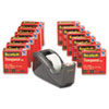 Scotch&reg; C60 Black Dispenser Plus 12 Rolls Scotch&reg; Transparent 600 Tape