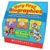 Very First Biographies Eight pages 16 Books and Teaching Guide PreK K