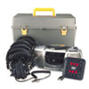 Deluxe CD/Cassette/AM/FM Six-Station Listening Center. Features a stereo six-station jack box with volume control for each station and six stereo/mono headphones with volume control for each ear. Soft leatherette ear cushions and padded headband covers.