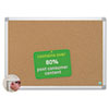 Cork board made from recycled material is 97% recyclable.