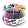 Plastic Coated Paper Clips Assorted Colors 300 Small Clips 150 Giant Clips